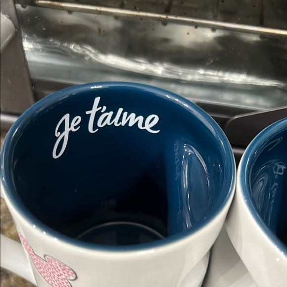 Disney Mickey and Minnie Mouse Heart Handle Mugs - White - Picture 4 of 8